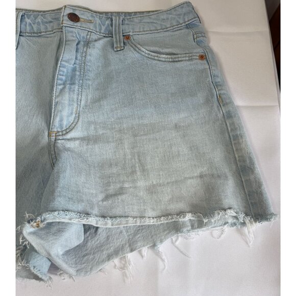 Universal Thread Vintage Midi Cuff Off Jeans Shorts 8/29 Light Wash High Rise - Picture 4 of 10